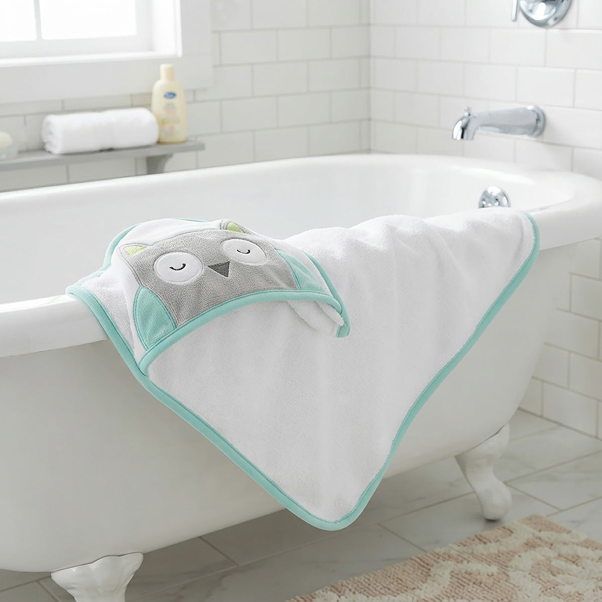 Snuggletime Hooded Towel with 3pk Facecloth Gift Set