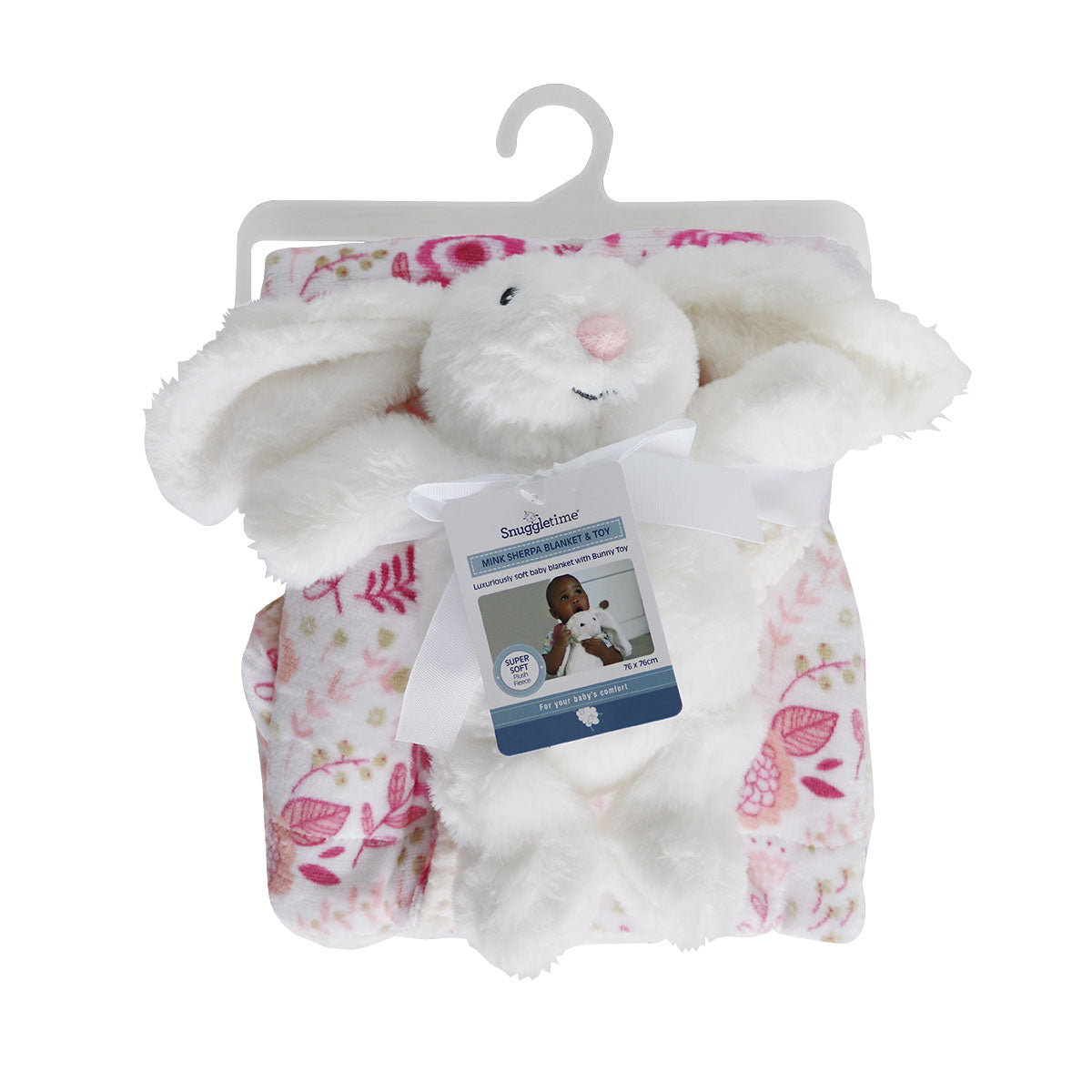 Snuggletime Mink Sherpa Blanket and Toy