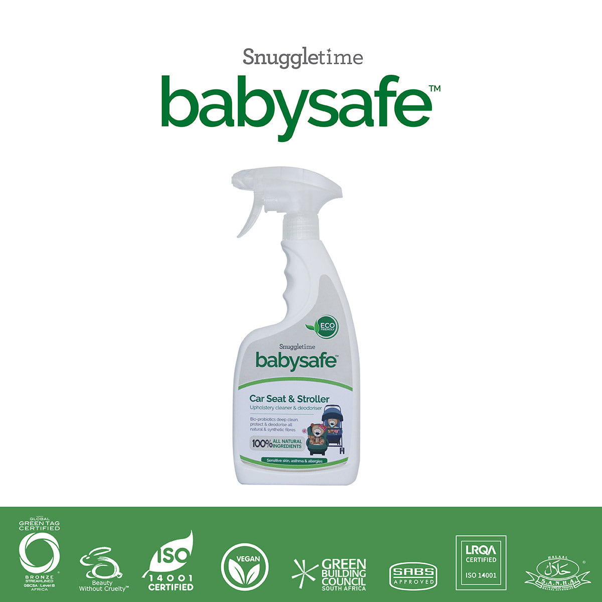 Snuggletime BabySafe Car Seat &amp; Stroller Deep Cleaner &amp; Deodoriser - 500ml