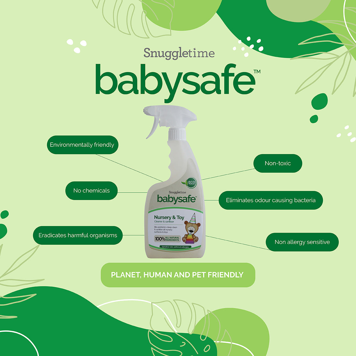 BabySafe Nursery and Toy Cleaner &amp; Sanitiser - 500ml