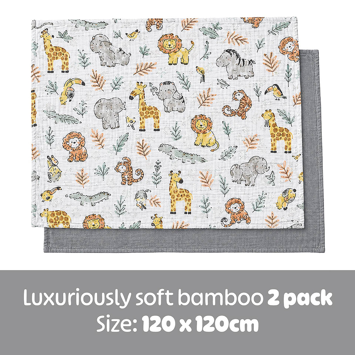 Snuggletime Bamboo Muslin Receiver 2pk