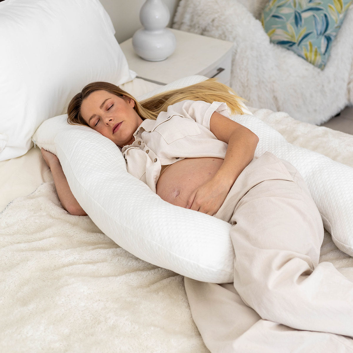 Snuggletime Full Body Pregnancy Support Pillow - Bamboo