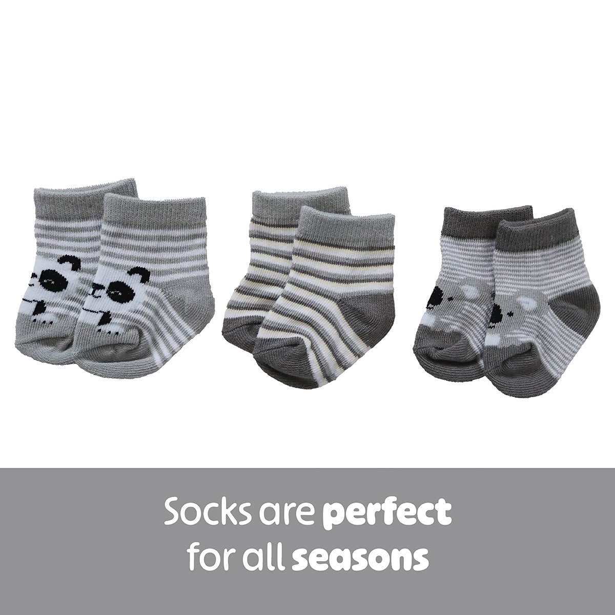 Snuggletime 3pk Socks 6-12 Months