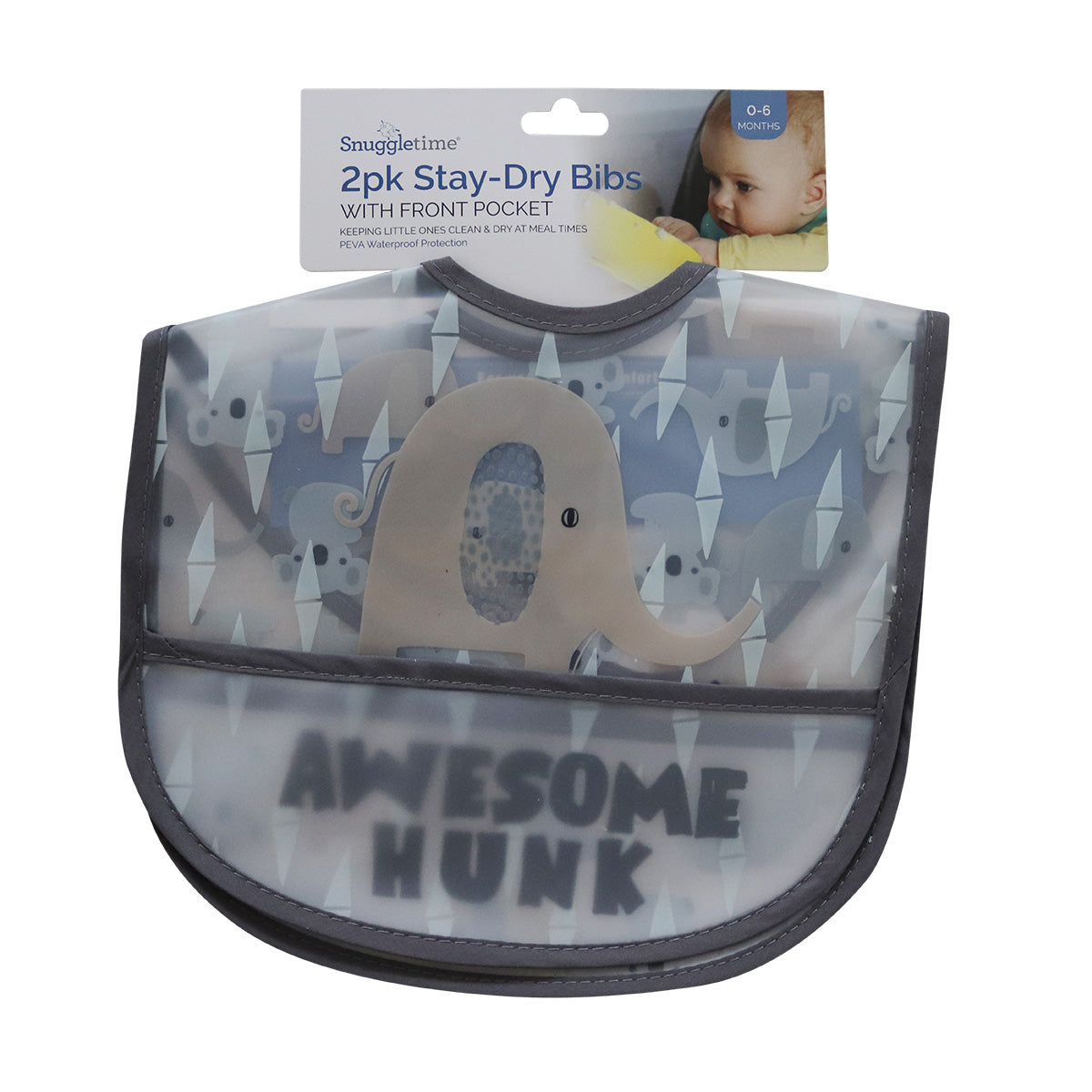 Snuggletime 2pk Stay-Dry Bibs