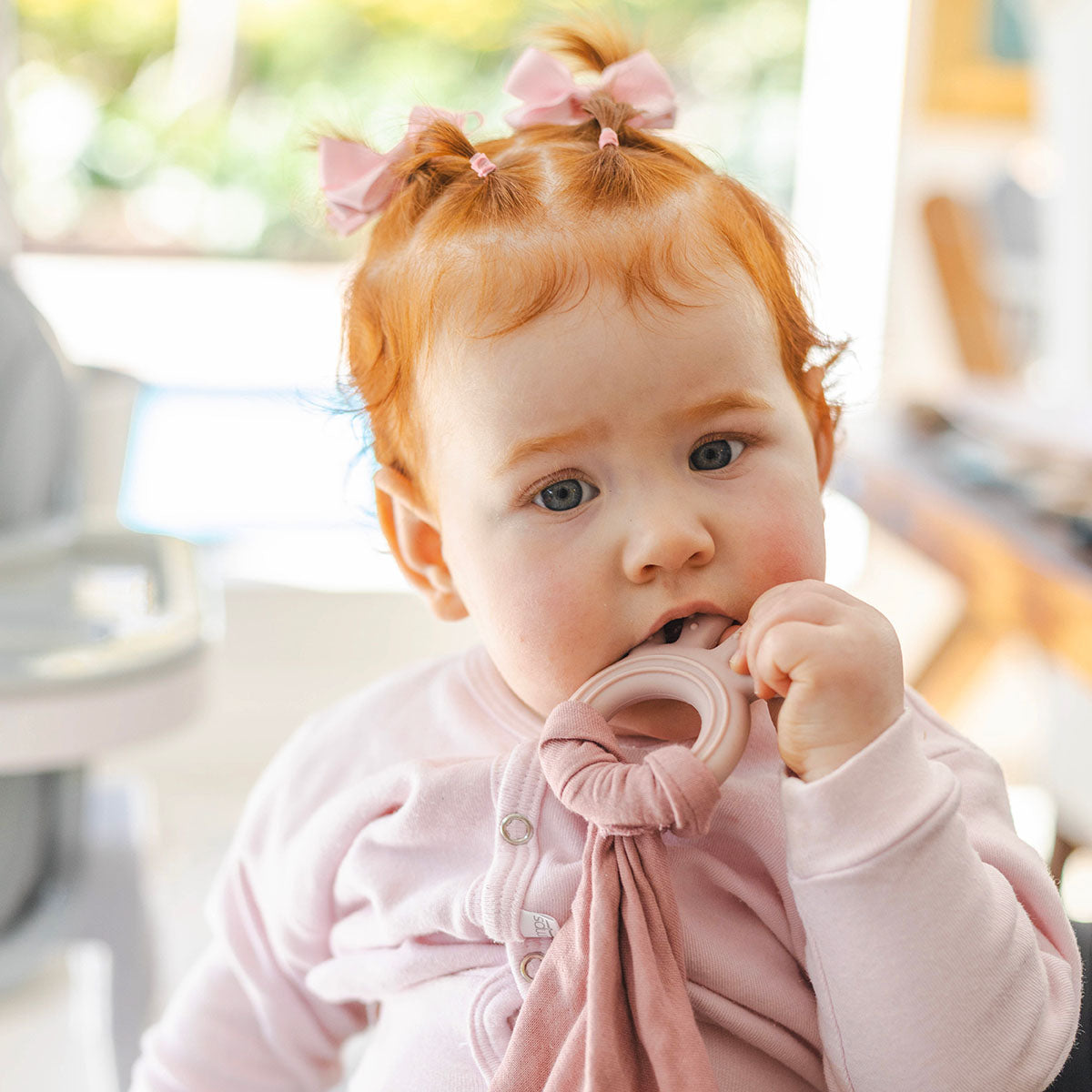 Back To Nature Silicone Teether Muslin Blankie