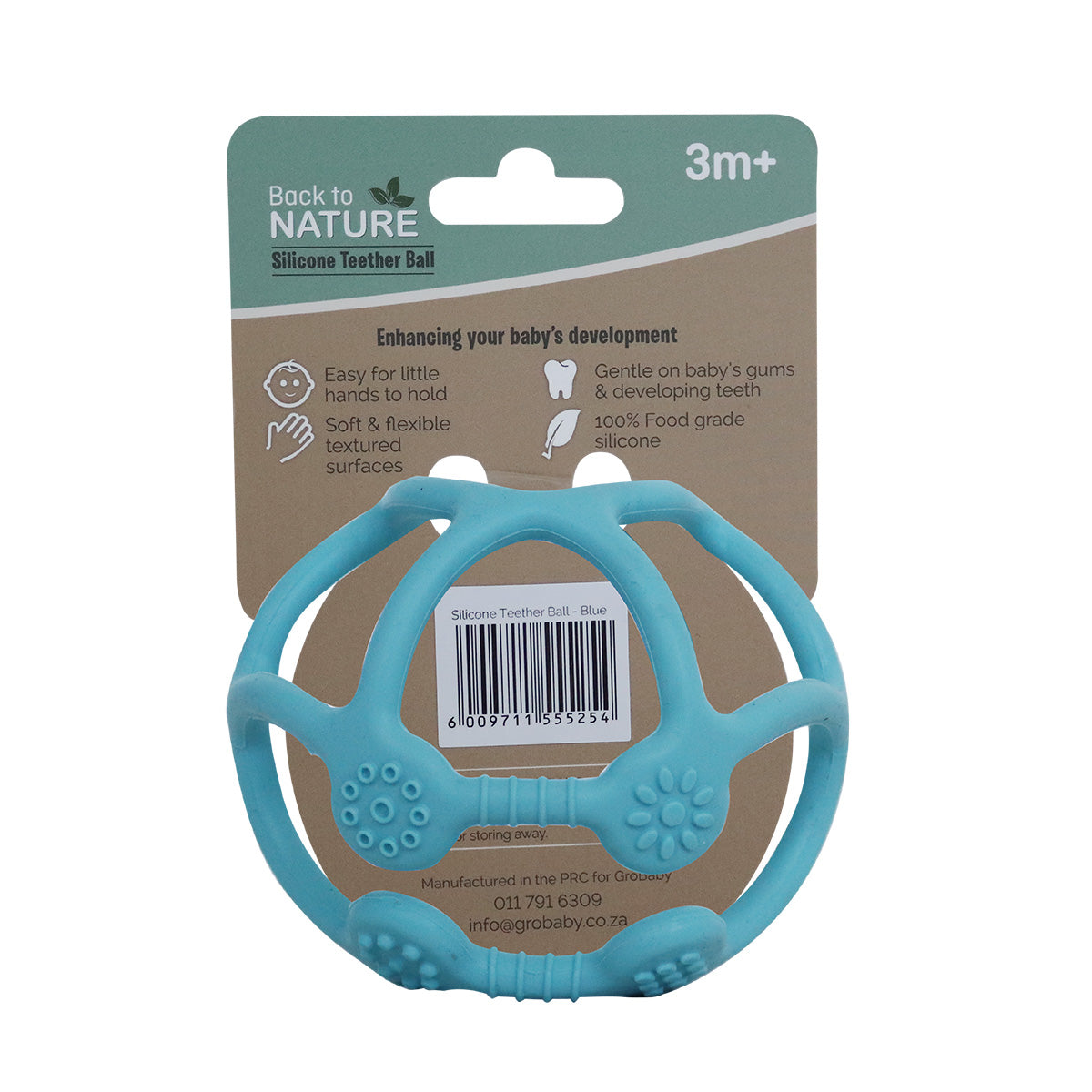 Back To Nature Silicone Teether Ball