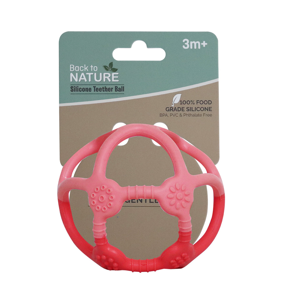 Back To Nature Silicone Teether Ball