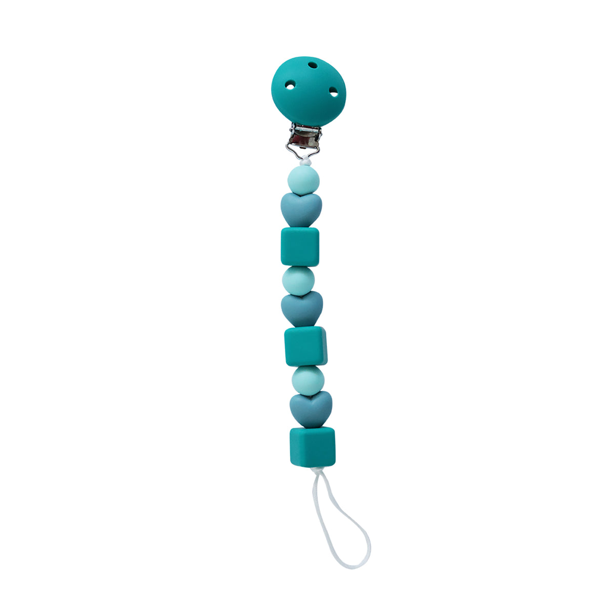 Back To Nature Silicone Pacifier Clip - Cubes