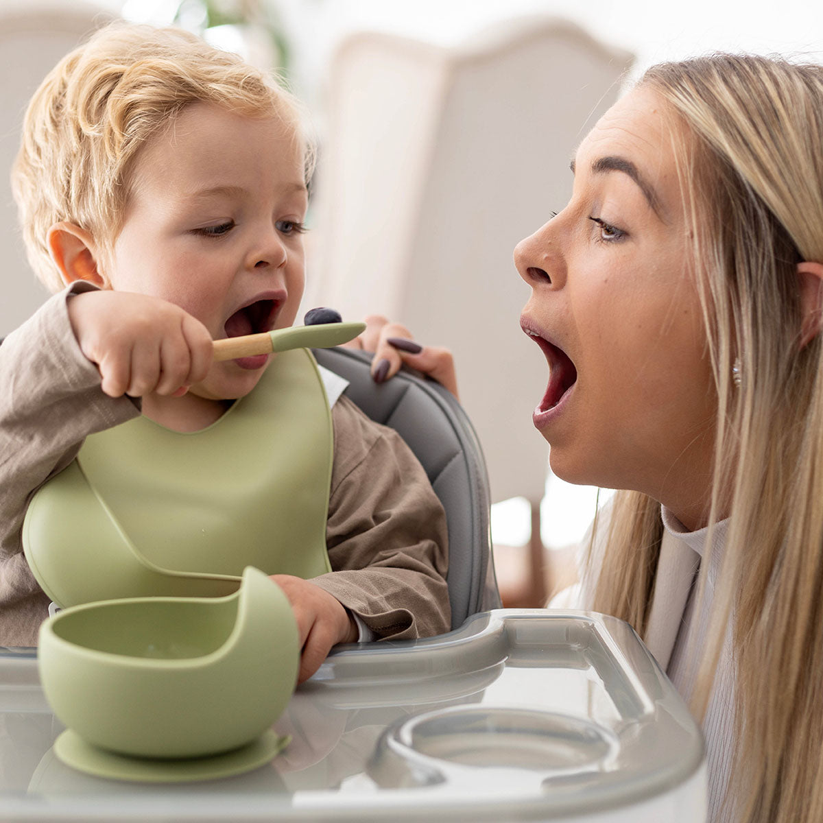 Back To Nature Silicone Feeding Set 3pc