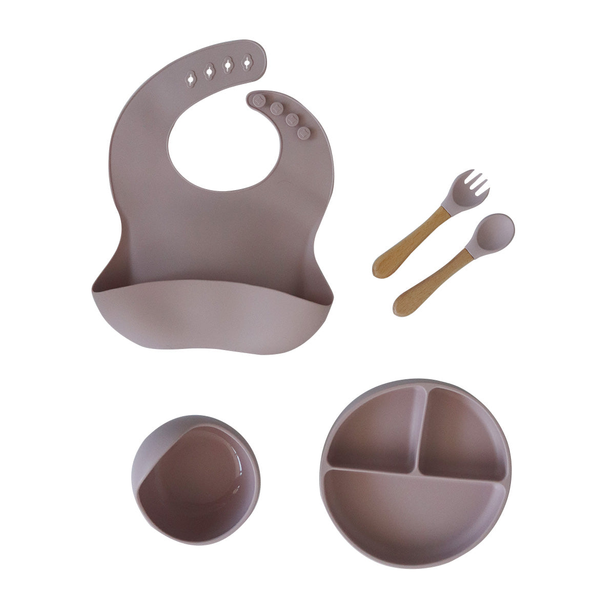 Back To Nature Silicone Feeding Set 5pc