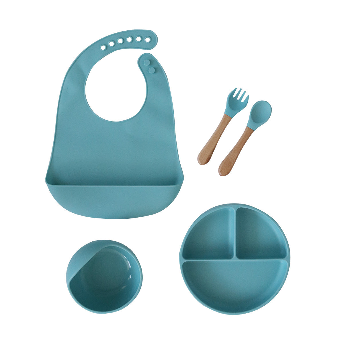 Back To Nature Silicone Feeding Set 5pc