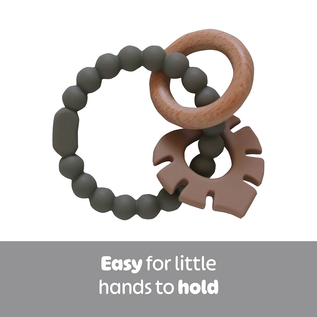 Back to Nature Silicone Teether Leaf