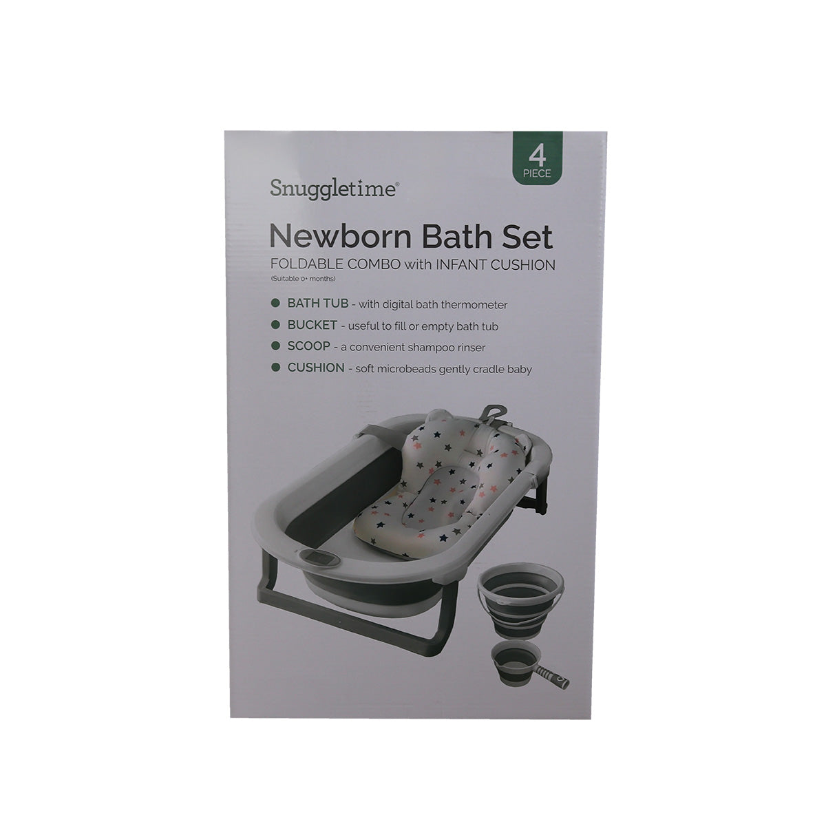 Snuggletime Foldable Newborn Bath Tub Set
