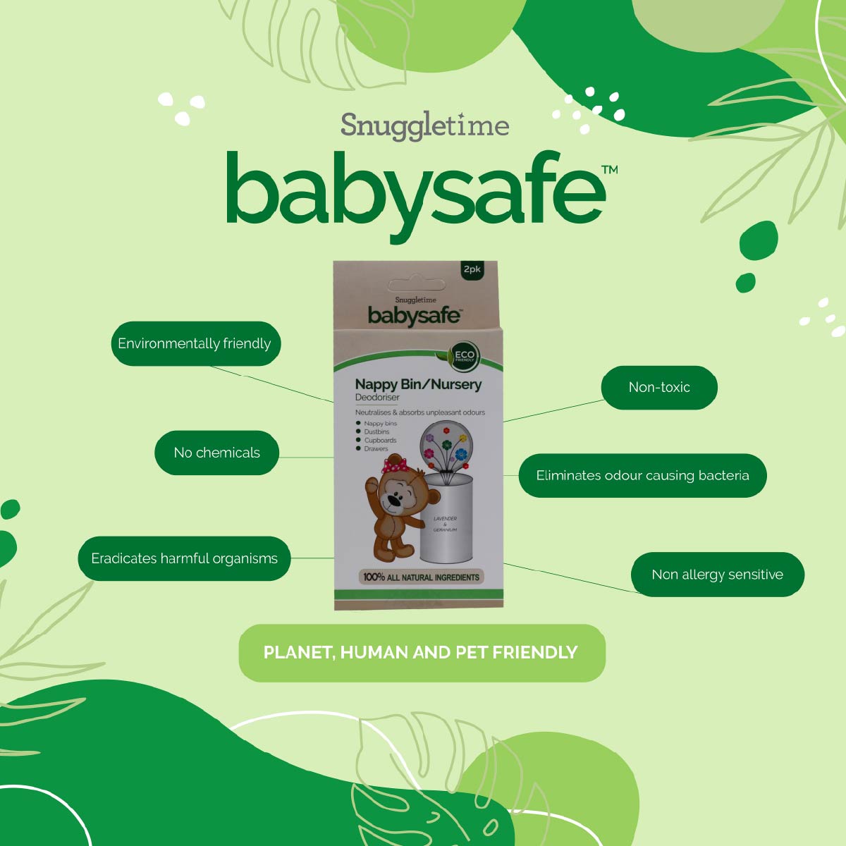 BabySafe Nappy Bin Deodoriser