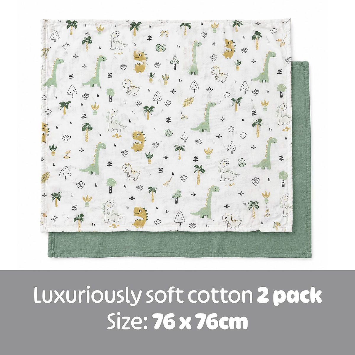 Snuggletime Swaddling Receiving Blanket 2pk