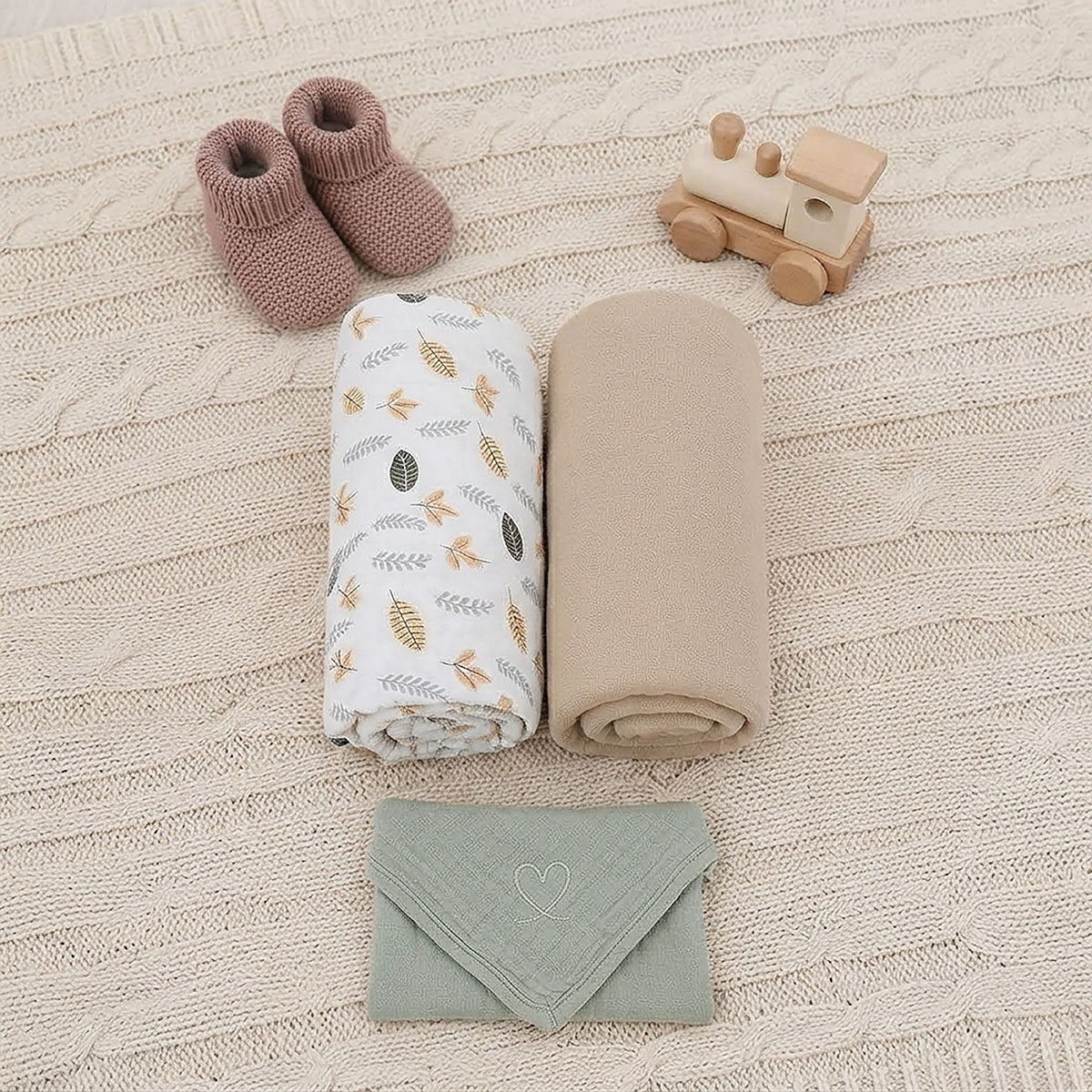 Snuggletime Swaddling Receiving Blanket 2pk