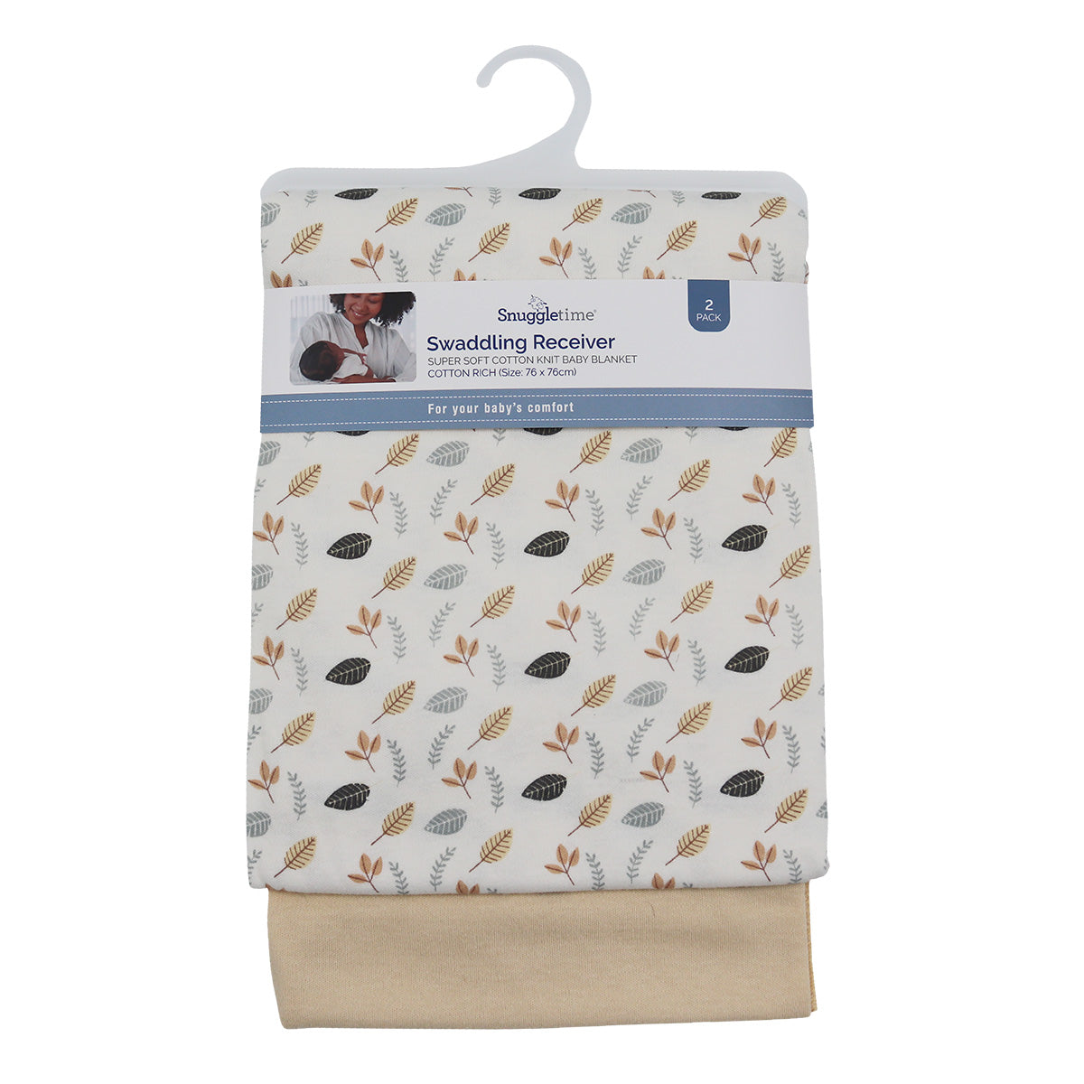 Snuggletime Swaddling Receiving Blanket 2pk