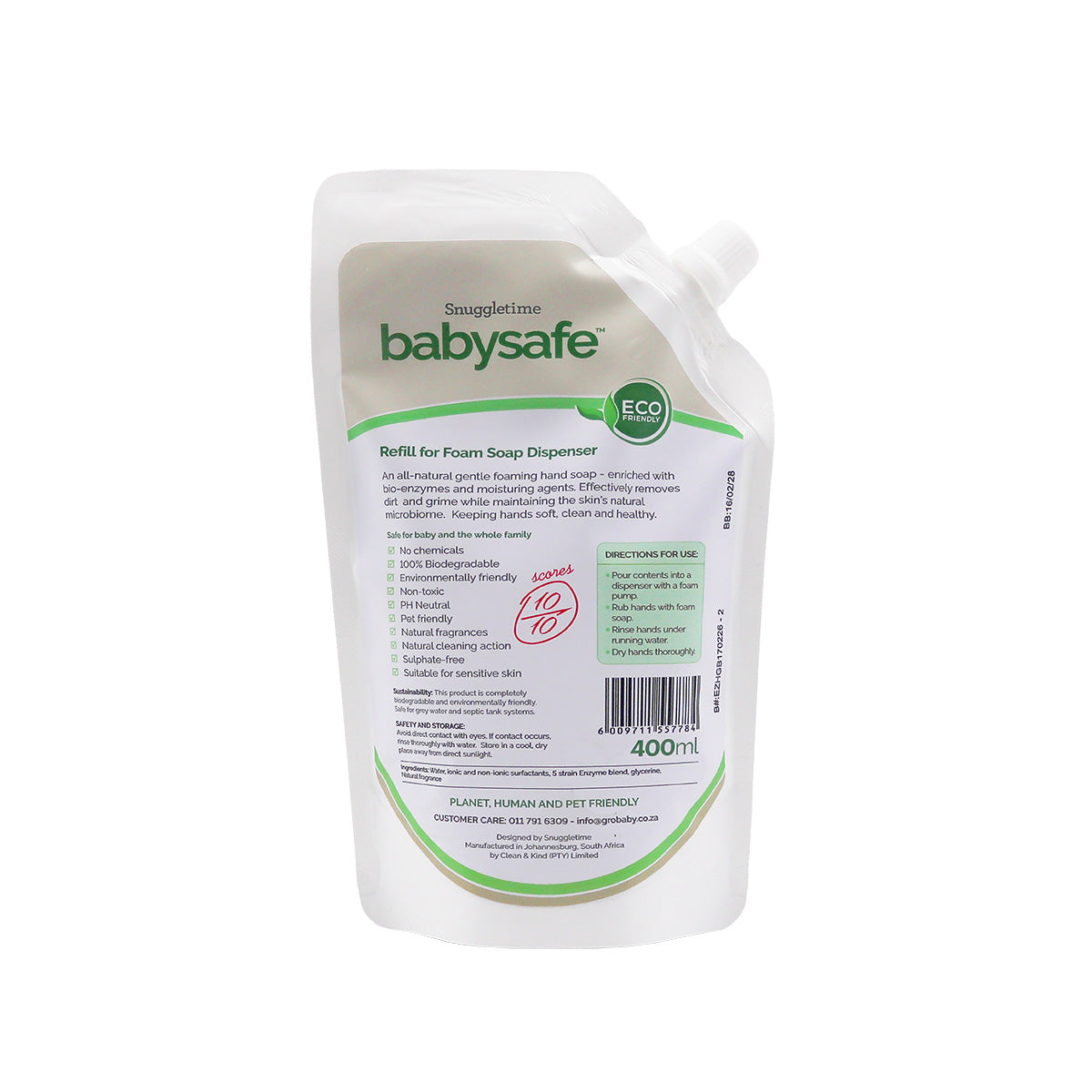 BabySafe Foam Hand Soap Refill - 400ml