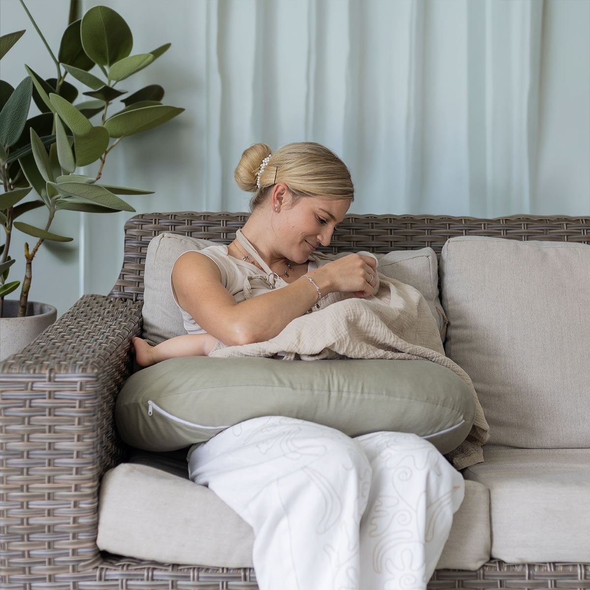 Snuggletime Snuggle Pillow with adjustable bow-tie
