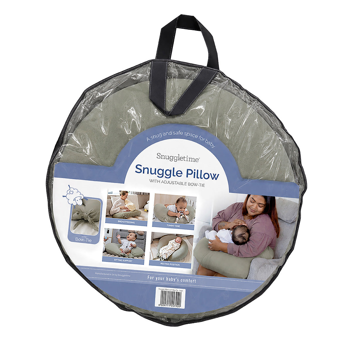 Snuggletime Snuggle Pillow with adjustable bow-tie