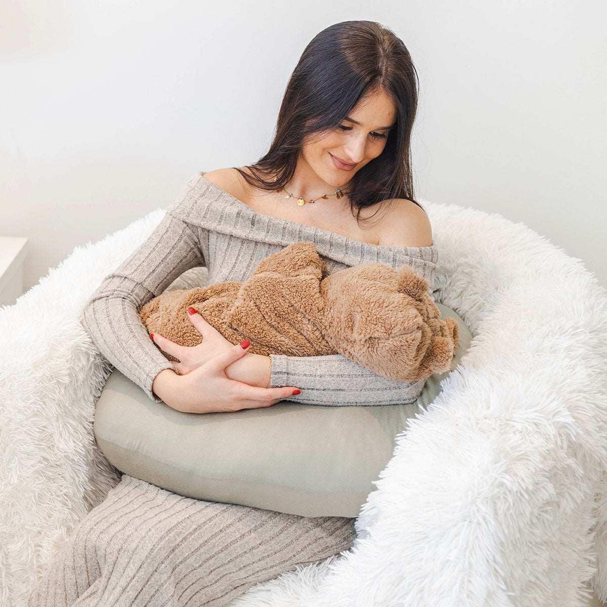 Snuggletime Snuggle Pillow with adjustable bow-tie