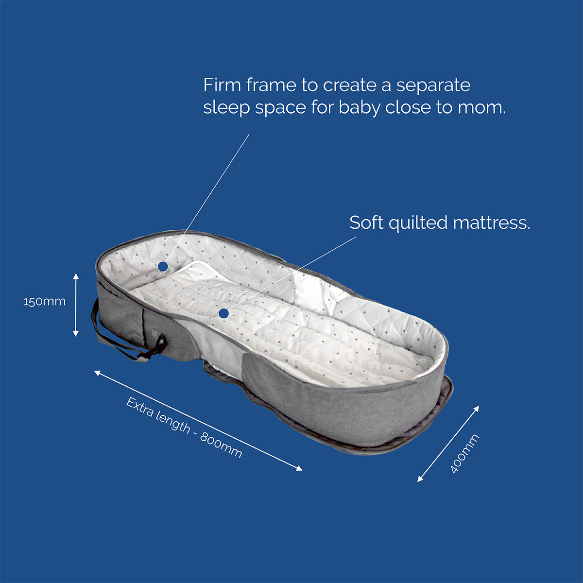Snuggletime Travel Nest Infant Co-Sleeper with Mozzi Net