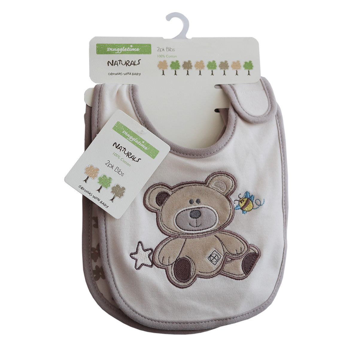 Snuggletime Organic Bibs - 2-Pack