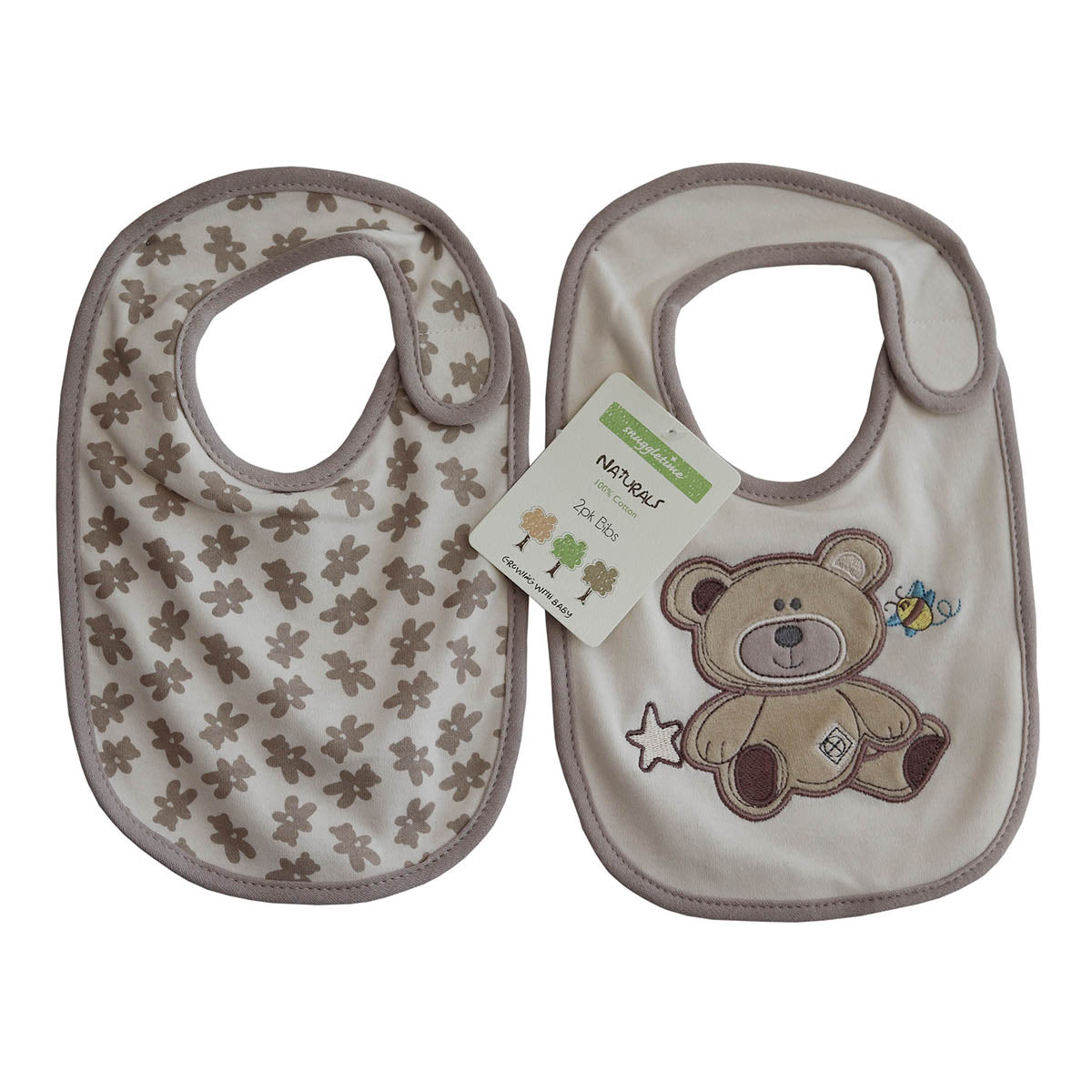 Snuggletime Organic Bibs - 2-Pack