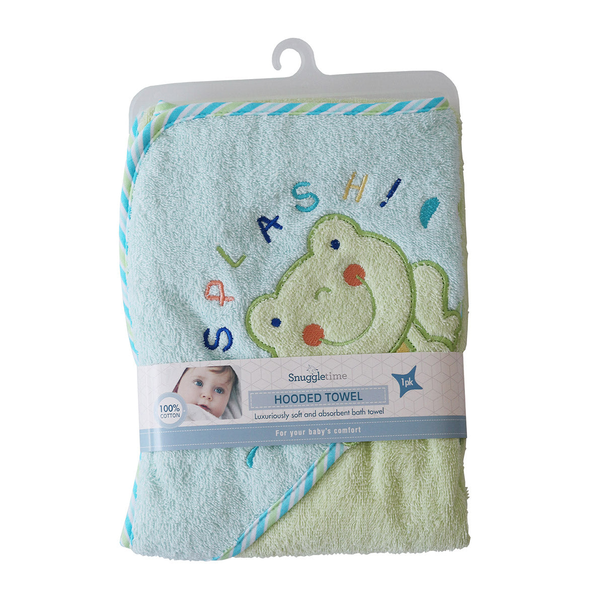 Snuggletime Deluxe Embroidered Hooded Towel