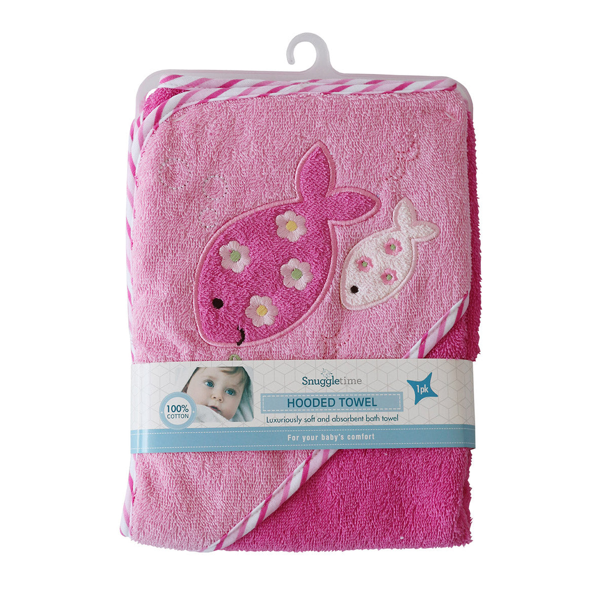 Snuggletime Deluxe Embroidered Hooded Towel