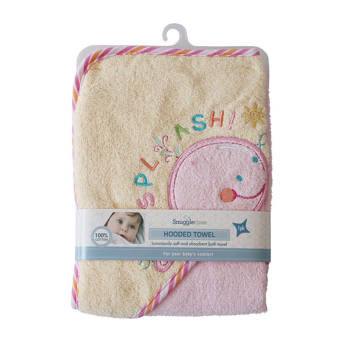 Snuggletime Deluxe Embroidered Hooded Towel