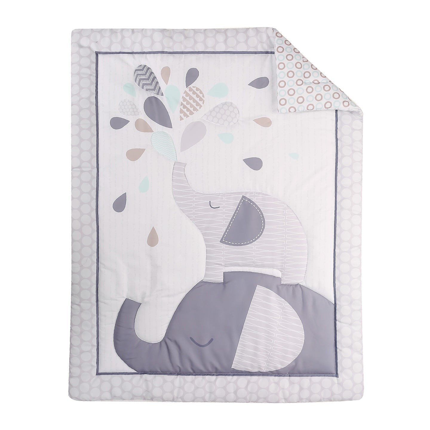 Grey elephant hot sale nursery bedding