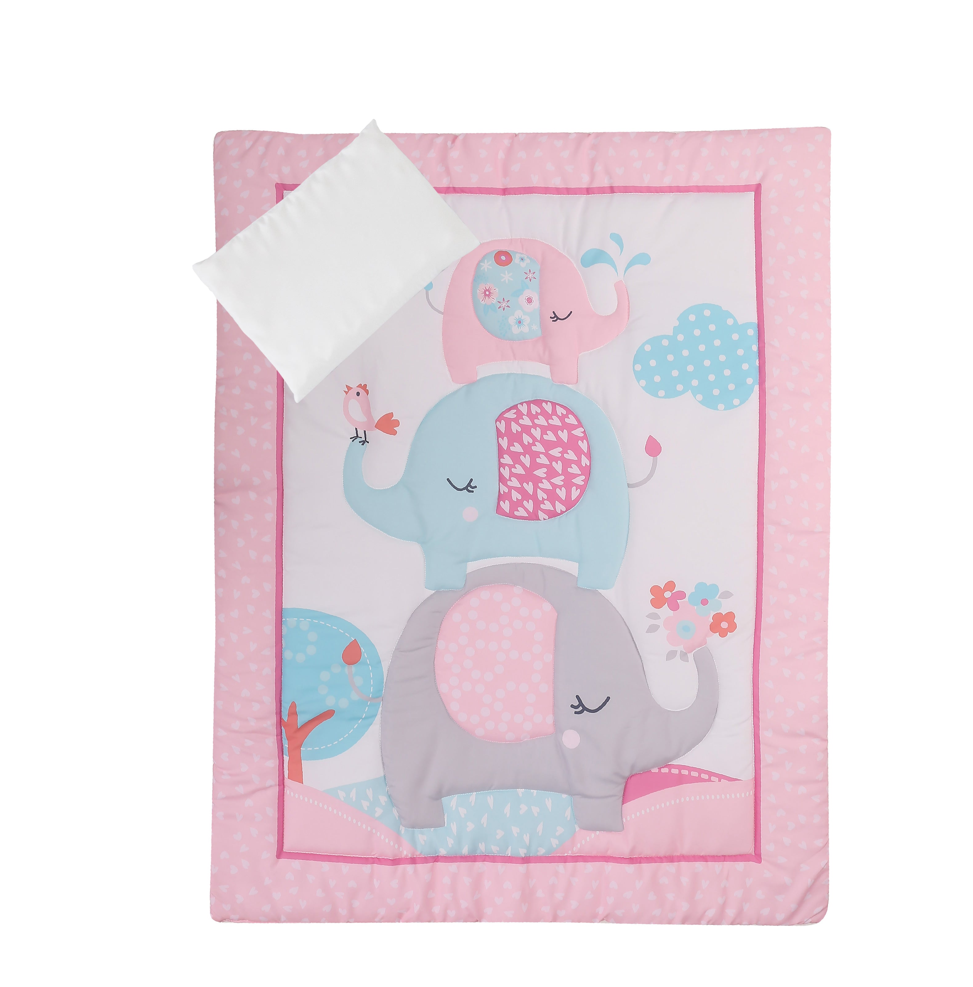 Pink elephant outlet crib sheets